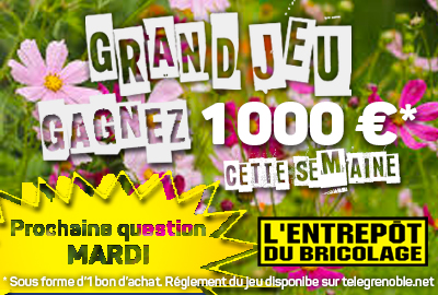 Aucun jeu concours en cours, prochaine question Mardi