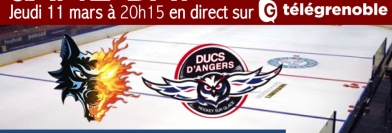 MATCH de HOCKEY en DIRECT ce jeudi 11 mars à 20h15 ! 