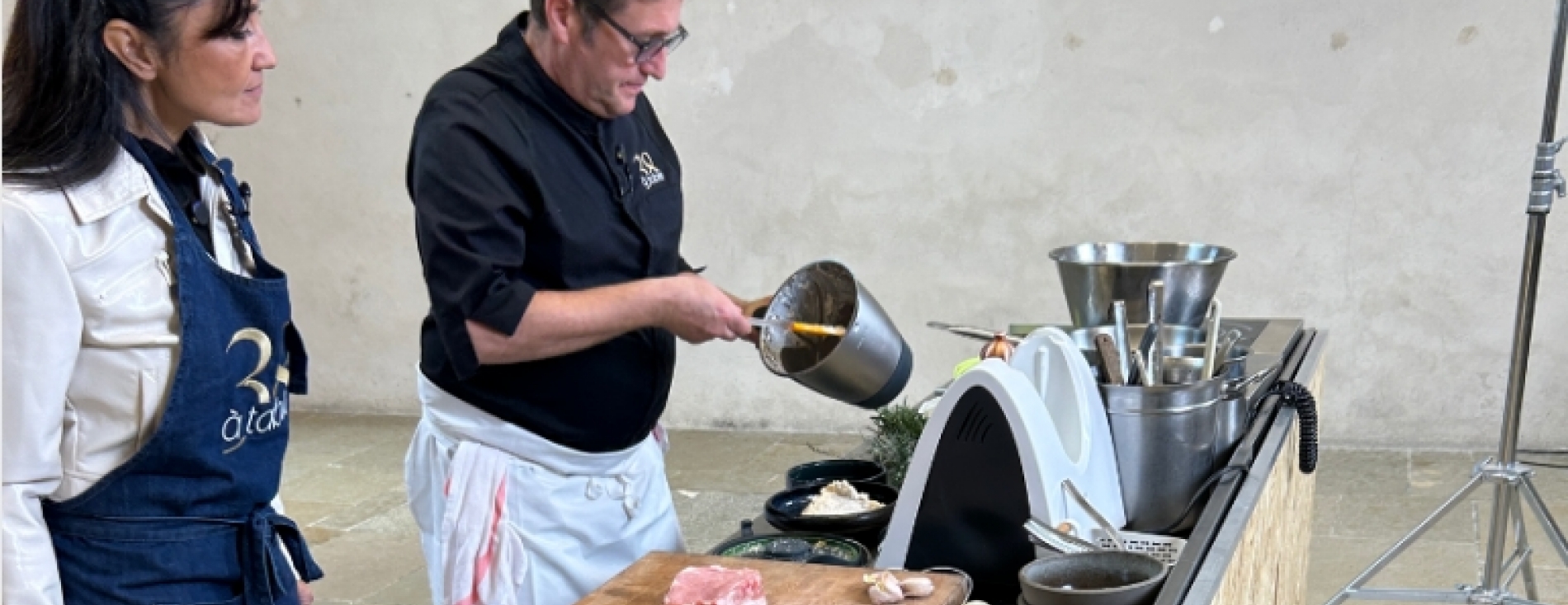 Côte de Veau en crumble de noix dans 38 à Table !